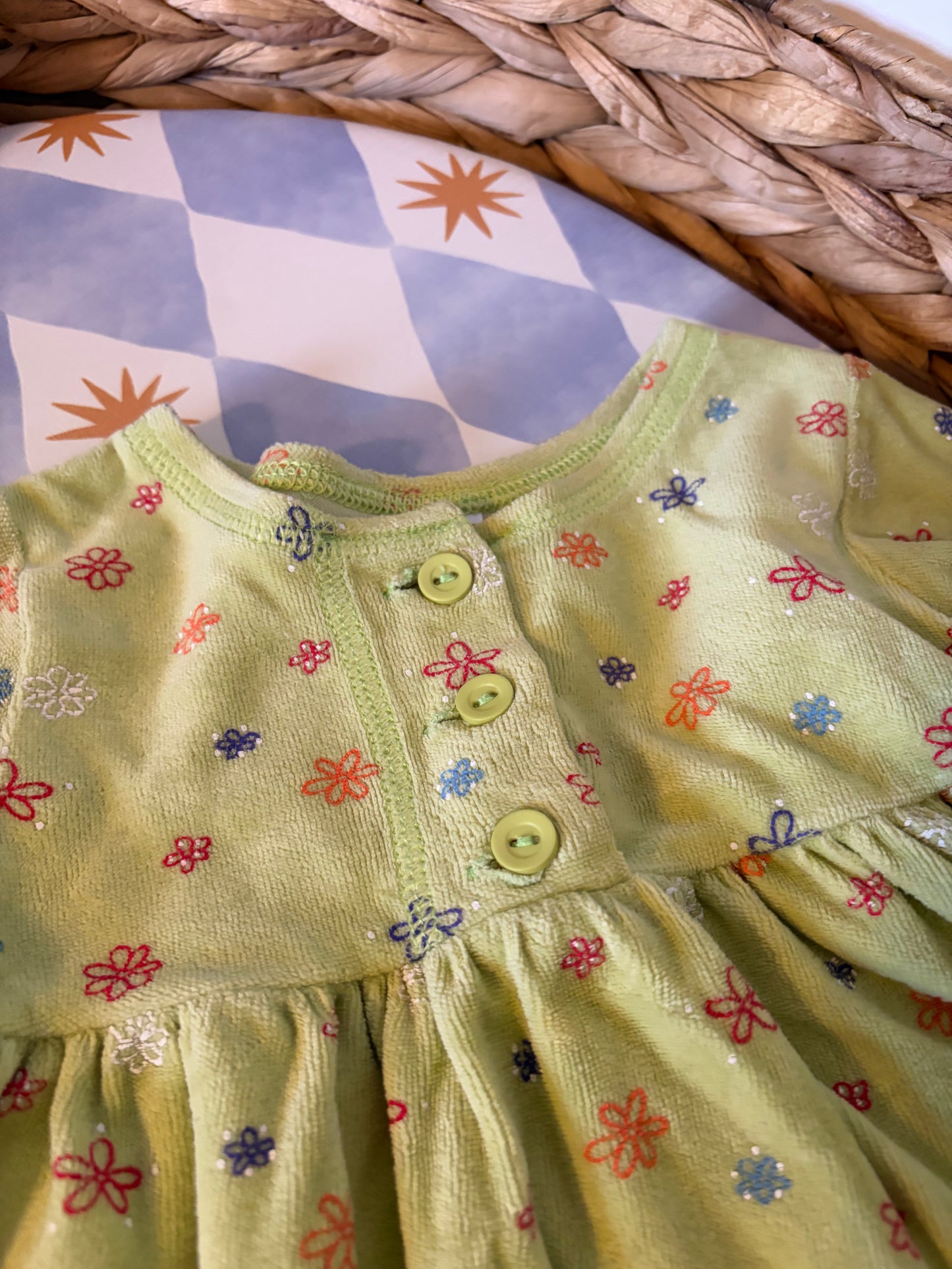 Vintage Adams Floral Dress 3-6 Months