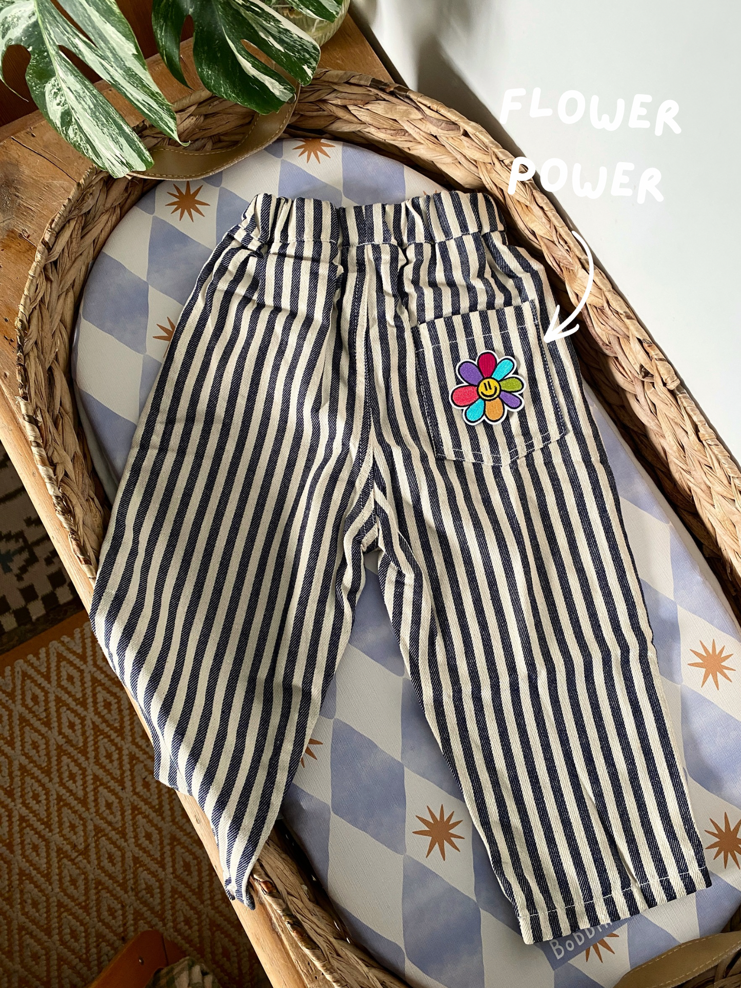 Striped Wide Leg Trousers